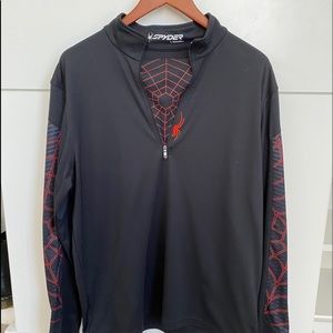 Men’s 1/2 zip Spyder long sleeve jacket
